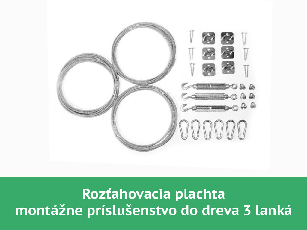 Roztaghovacia-plachta-montaz-do-dreva-3-lanka montážny set pre rolovaciu tieniacu plachtu