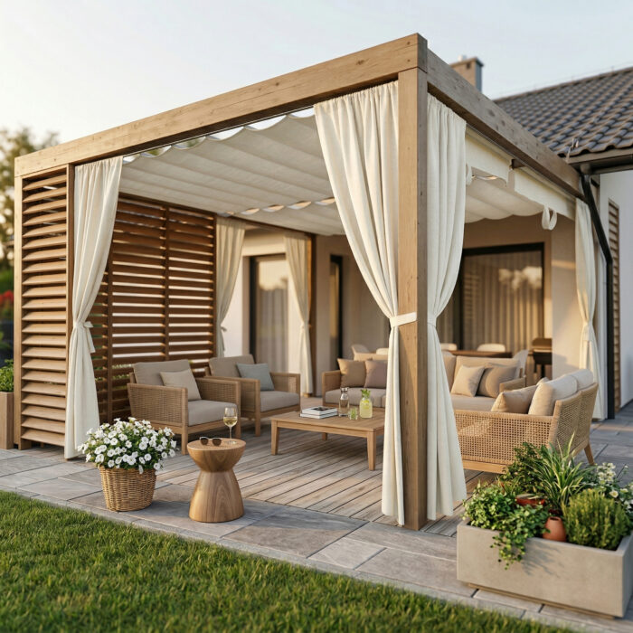 Prémiové vonkajšie závesy na mieru - Pure Outdoor – Obrázok 6
